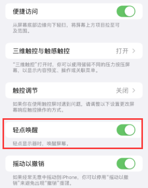 汕头苹果授权维修站分享iPhone轻点无法唤醒怎么办 