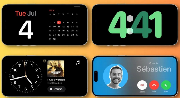 汕头苹果手机维修分享iOS17横屏充电待机显示有什么好处 