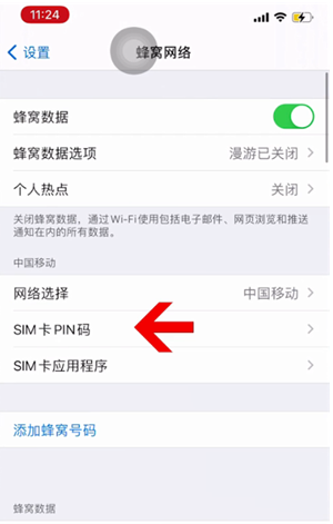 汕头苹果14维修网分享如何给iPhone14的SIM卡设置密码 