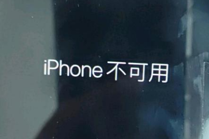 汕头苹果服务网点分享锁屏界面显示“iPhone 不可用”如何解决 